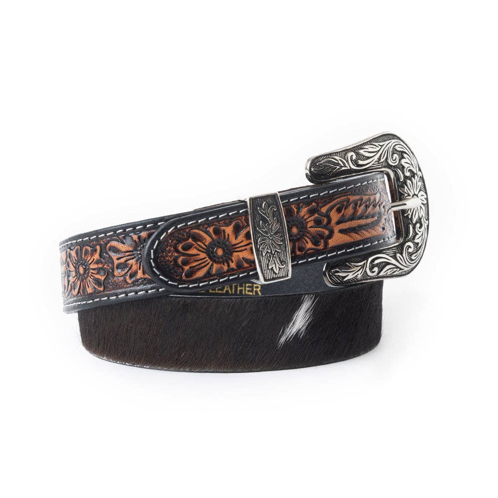 MYRA Jenson Hill Kid's Belt In Black & White