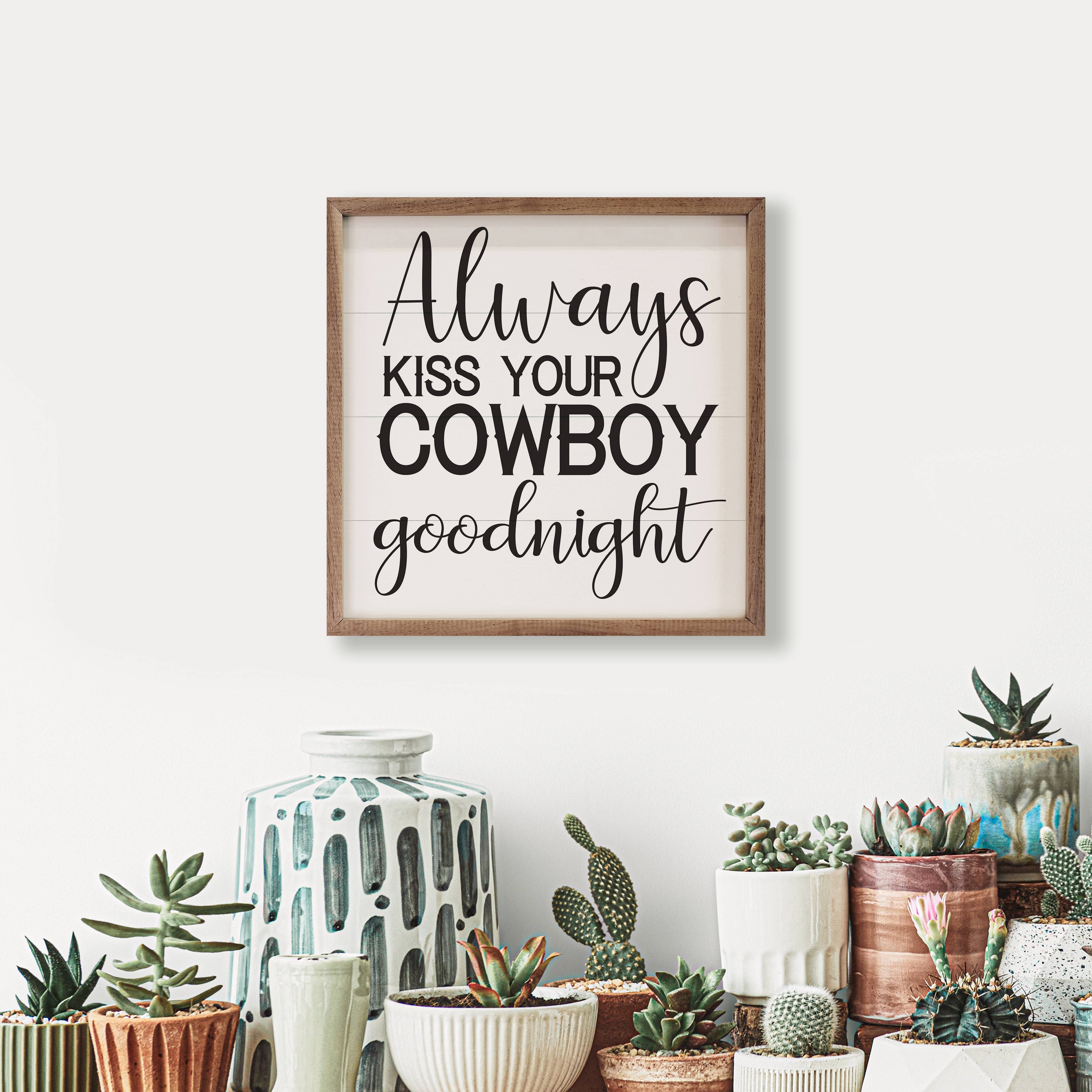 Kiss Your Cowboy Goodnight White