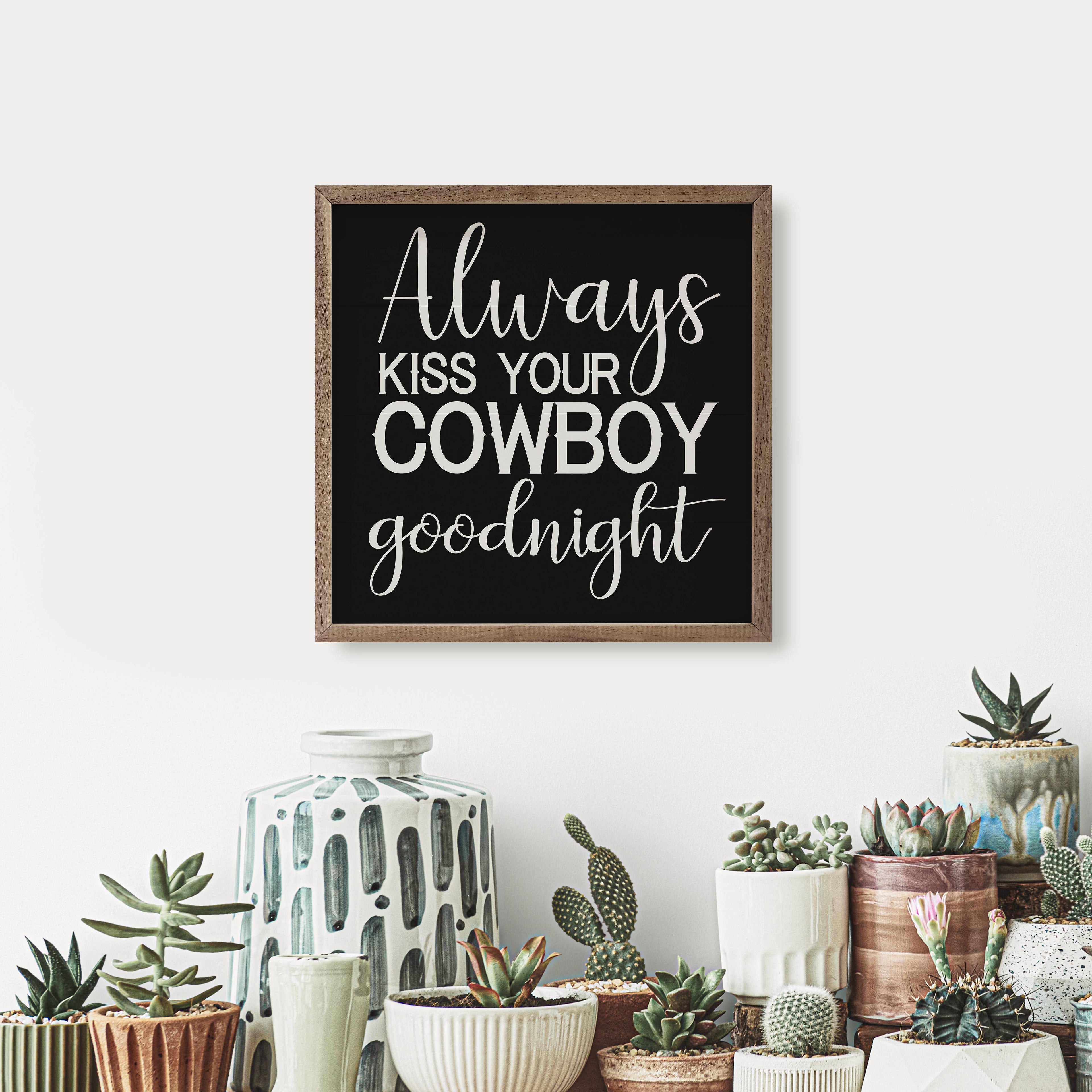 Kiss Your Cowboy Goodnight White
