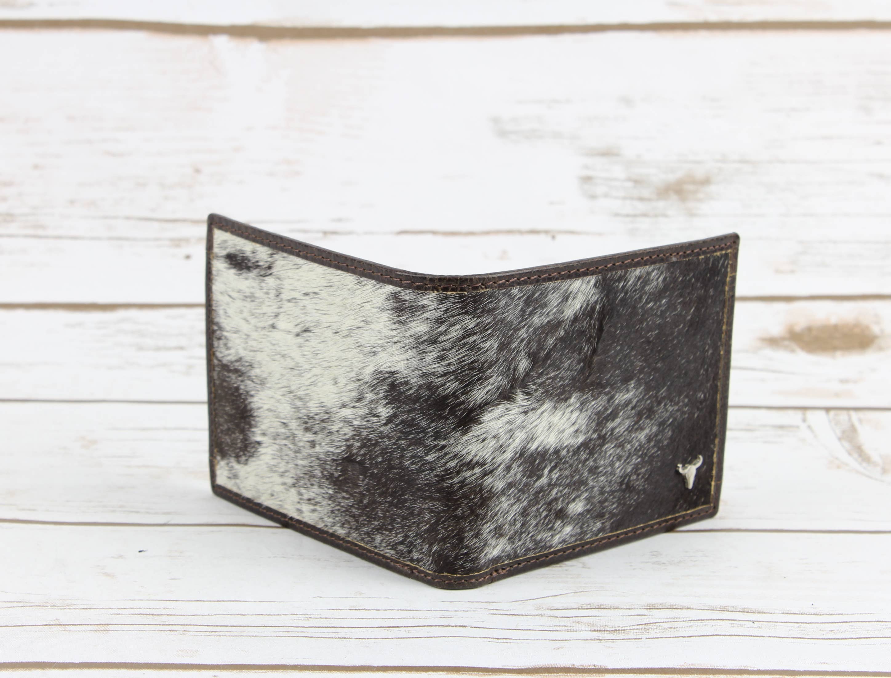 Hair On Hide Men's Wallet With Splash Finish AB W01 Splash