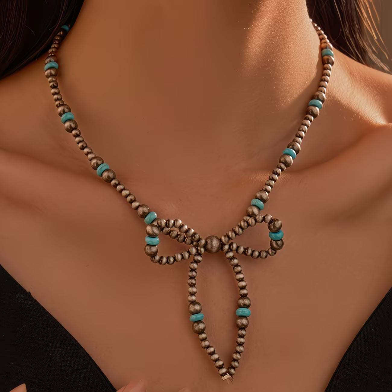 Necklace with Bowtie Pendant