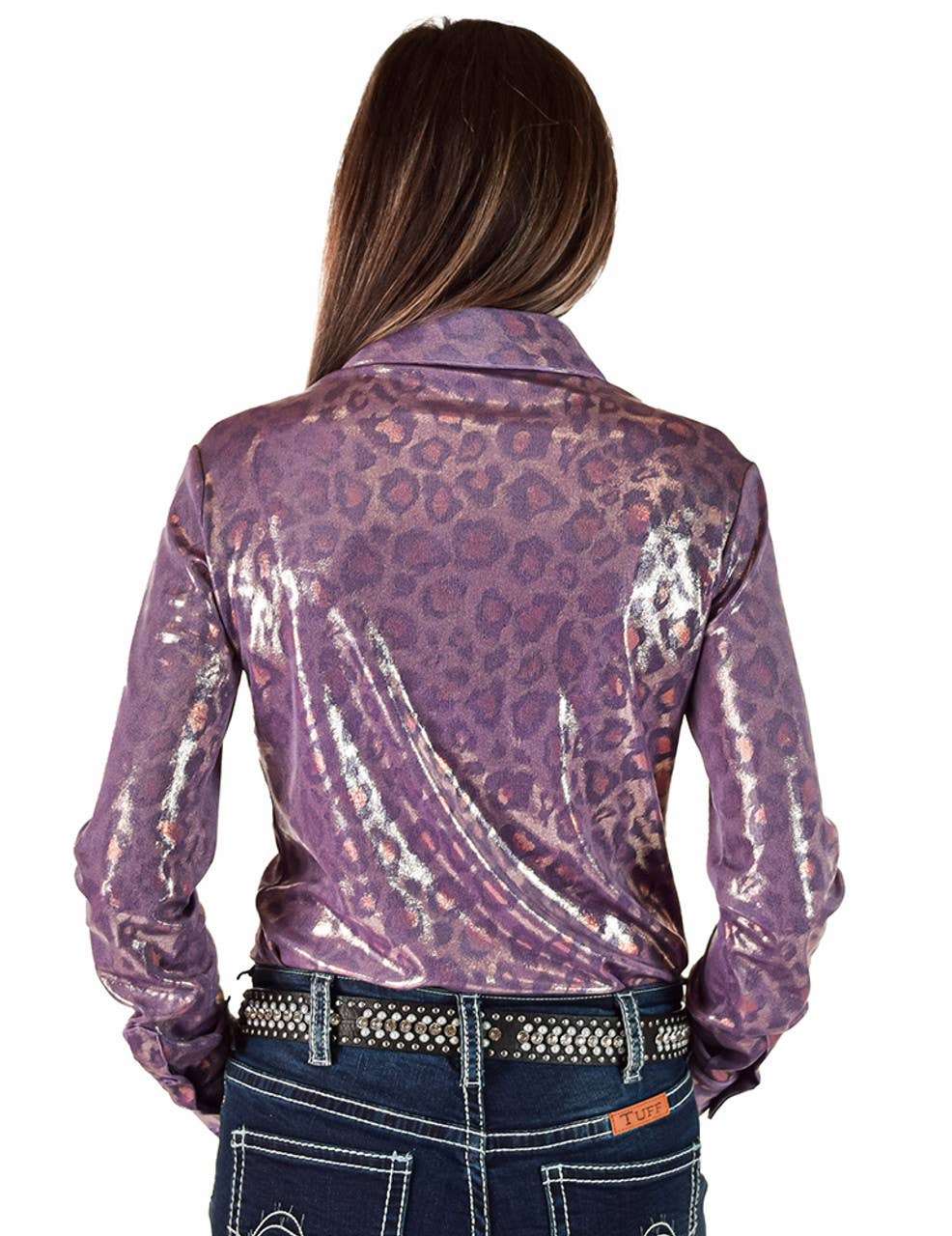 Pullover Leopard Shimmer Jersey (purple)