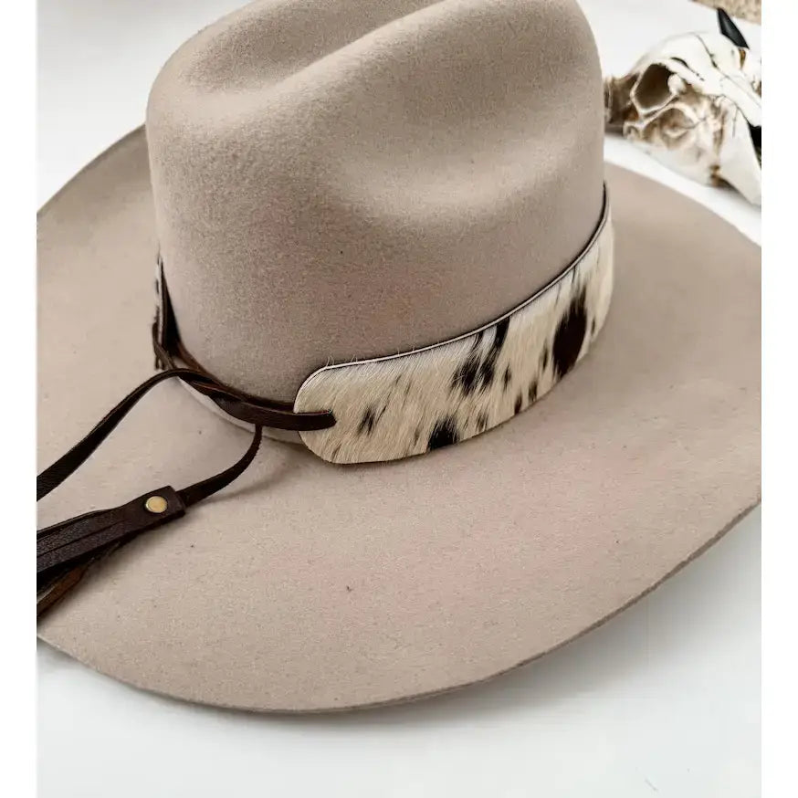 1” COWHIDE HAT BAND Leather Hat Band leather ties