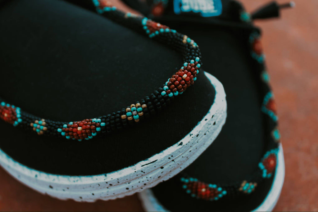 Custom Beaded Roughie Hey Dudes