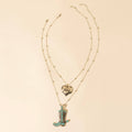MYRA Wild Star Stomping Necklace in Desert Turquoise