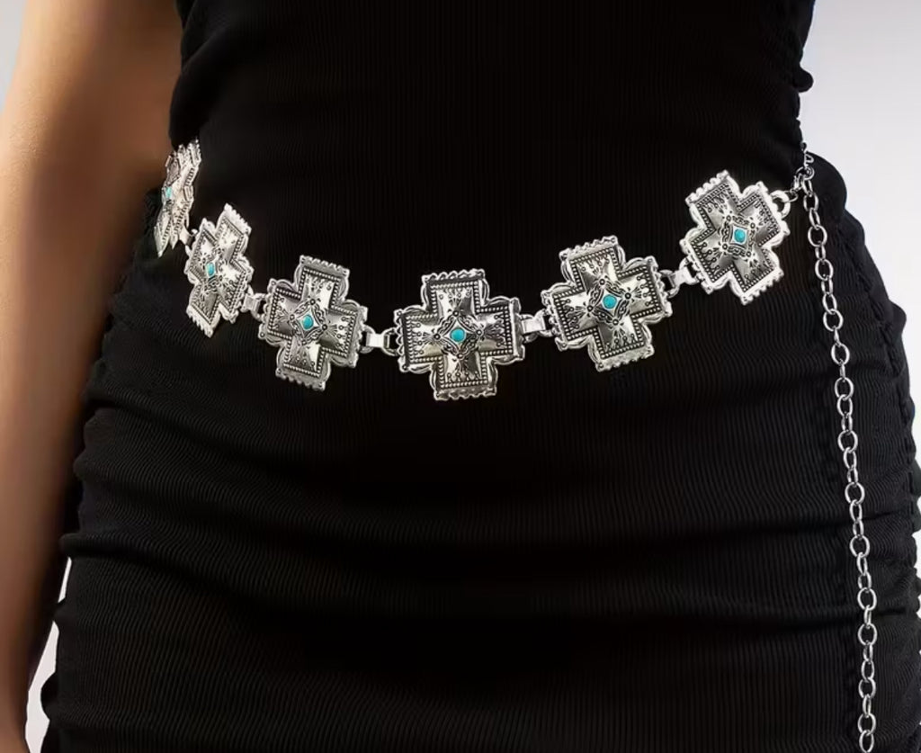 Cross Concho Belt