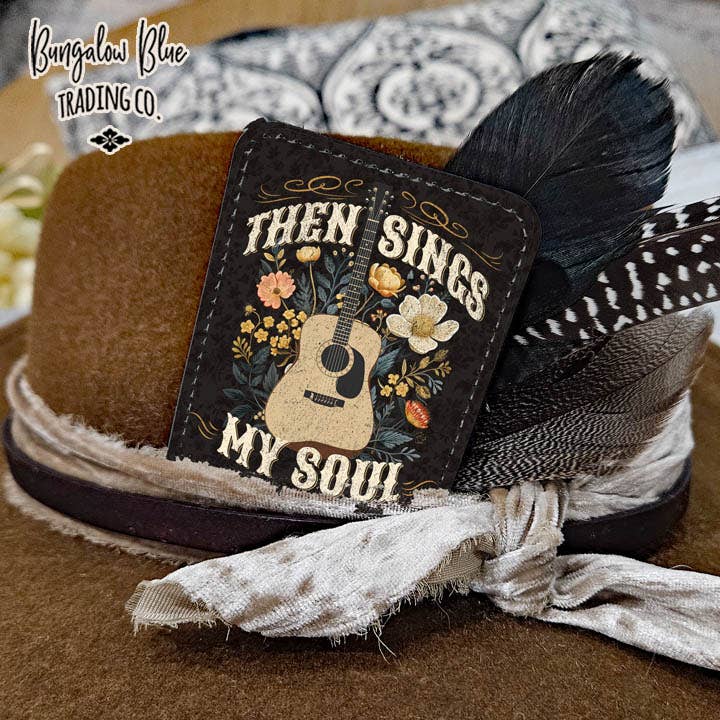 Then Sings My Soul Cowboy Hat Card - Hat Bar Accessory