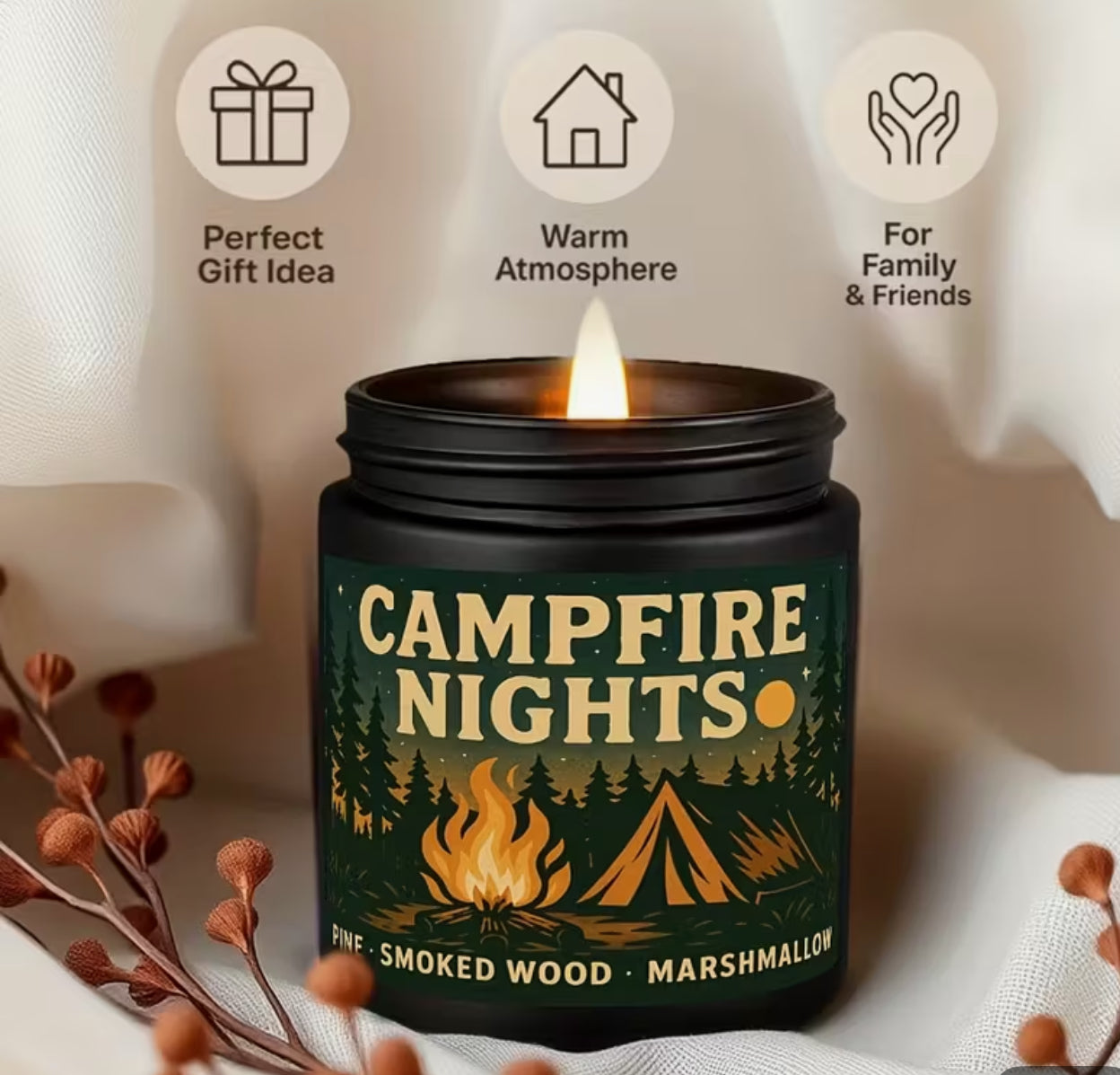 Campfire Nights Candle