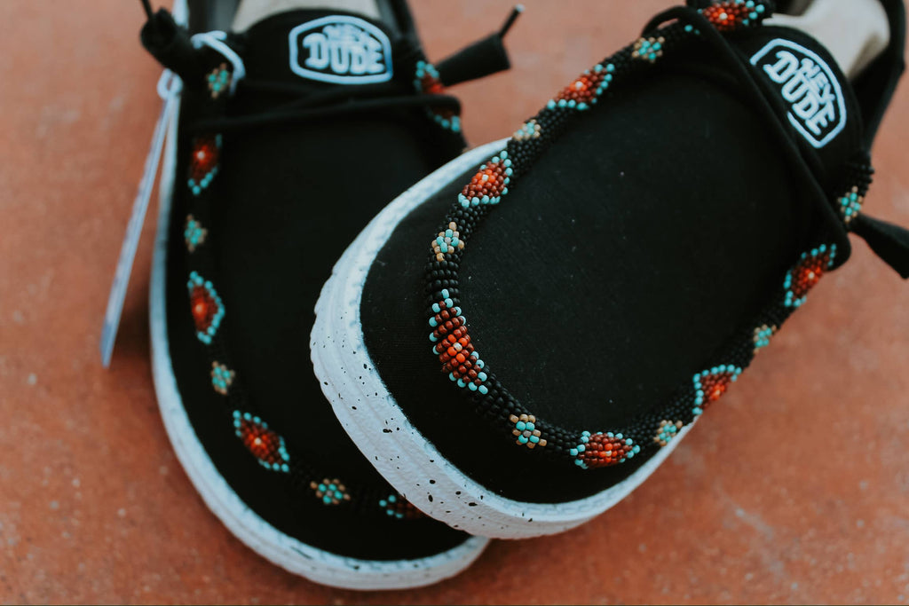 Custom Beaded Roughie Hey Dudes