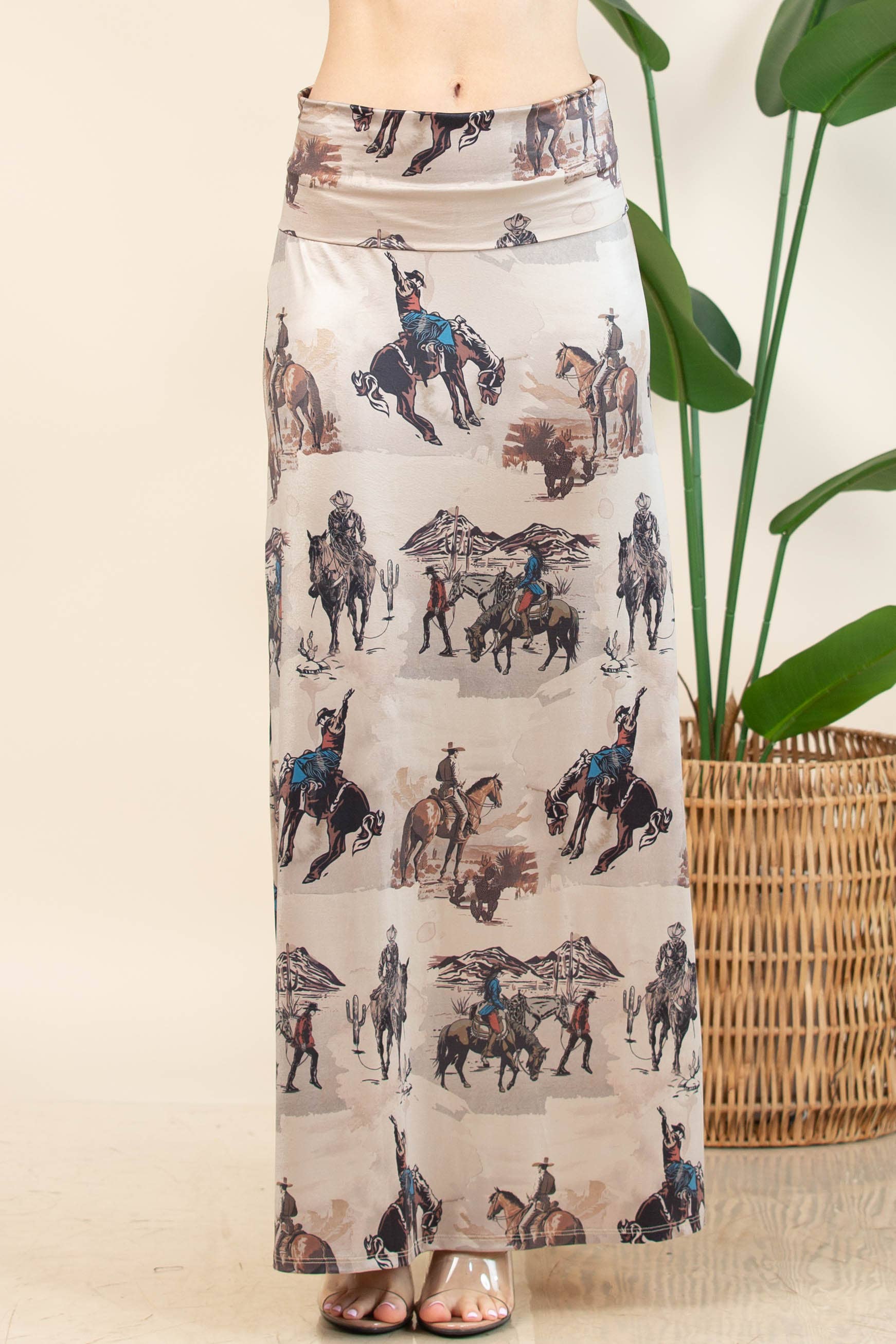 A-LINE FULL KNIT SKIRT