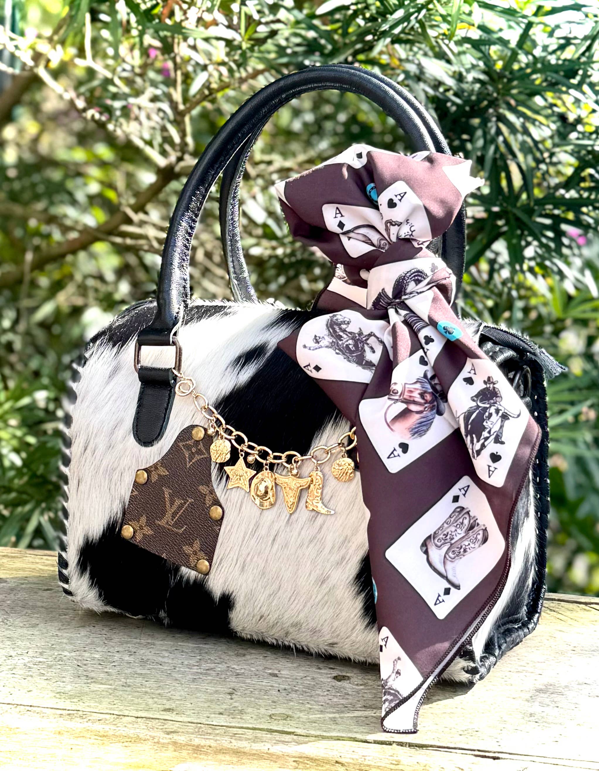 Upcycled LV Cowhide Purse NFR