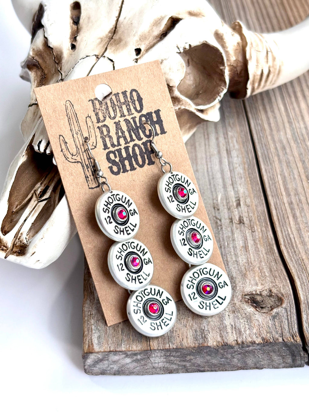 Sh0tg&n Shell Dangle Earrings