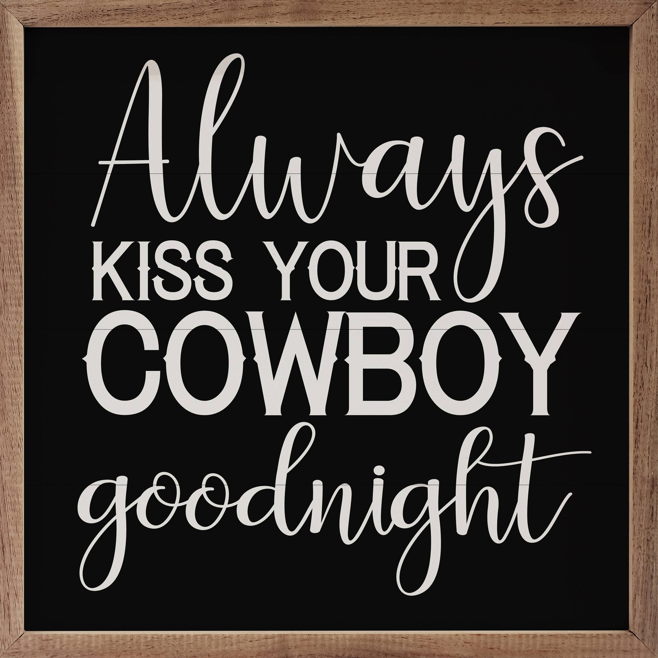 Kiss Your Cowboy Goodnight White