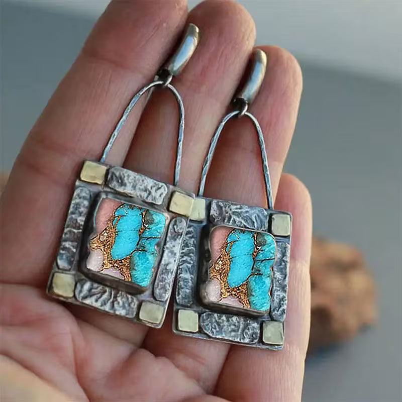 Stone Print Earrings