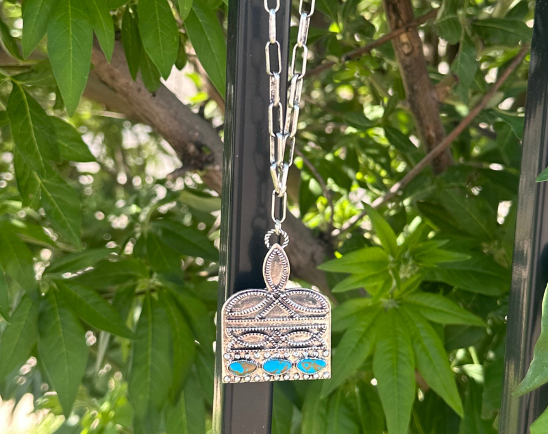 Stitched In Stone Large Necklace