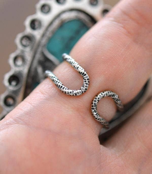 Western Statement Adjustable Heart Ring