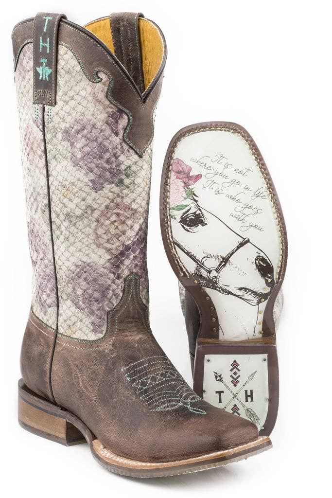Tinhaul Womens Rosealiscious    Non Removeable Insole Boots