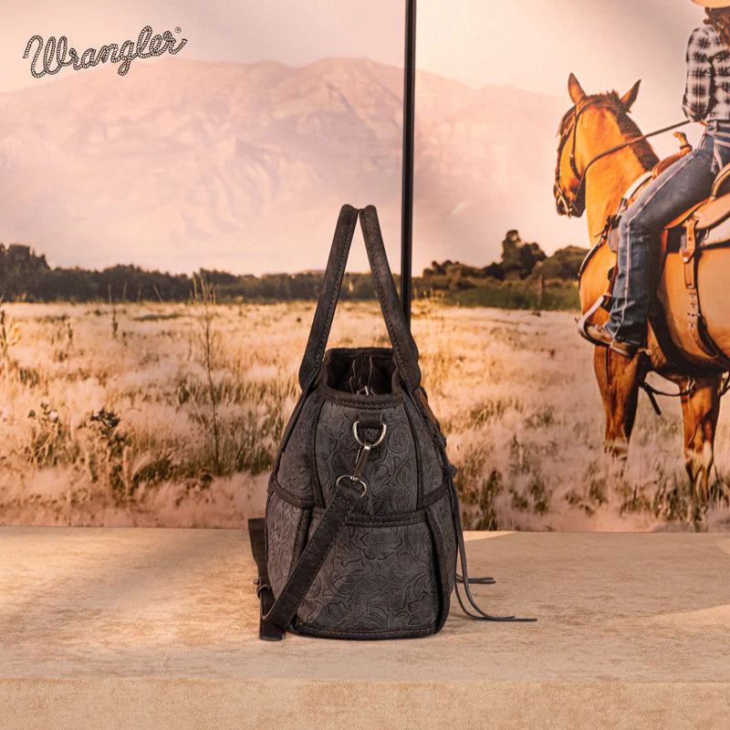 Wrangler Tooled Grid Crossbody Bag
