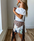 Hand Tooled Clear Crossbody Concert bag