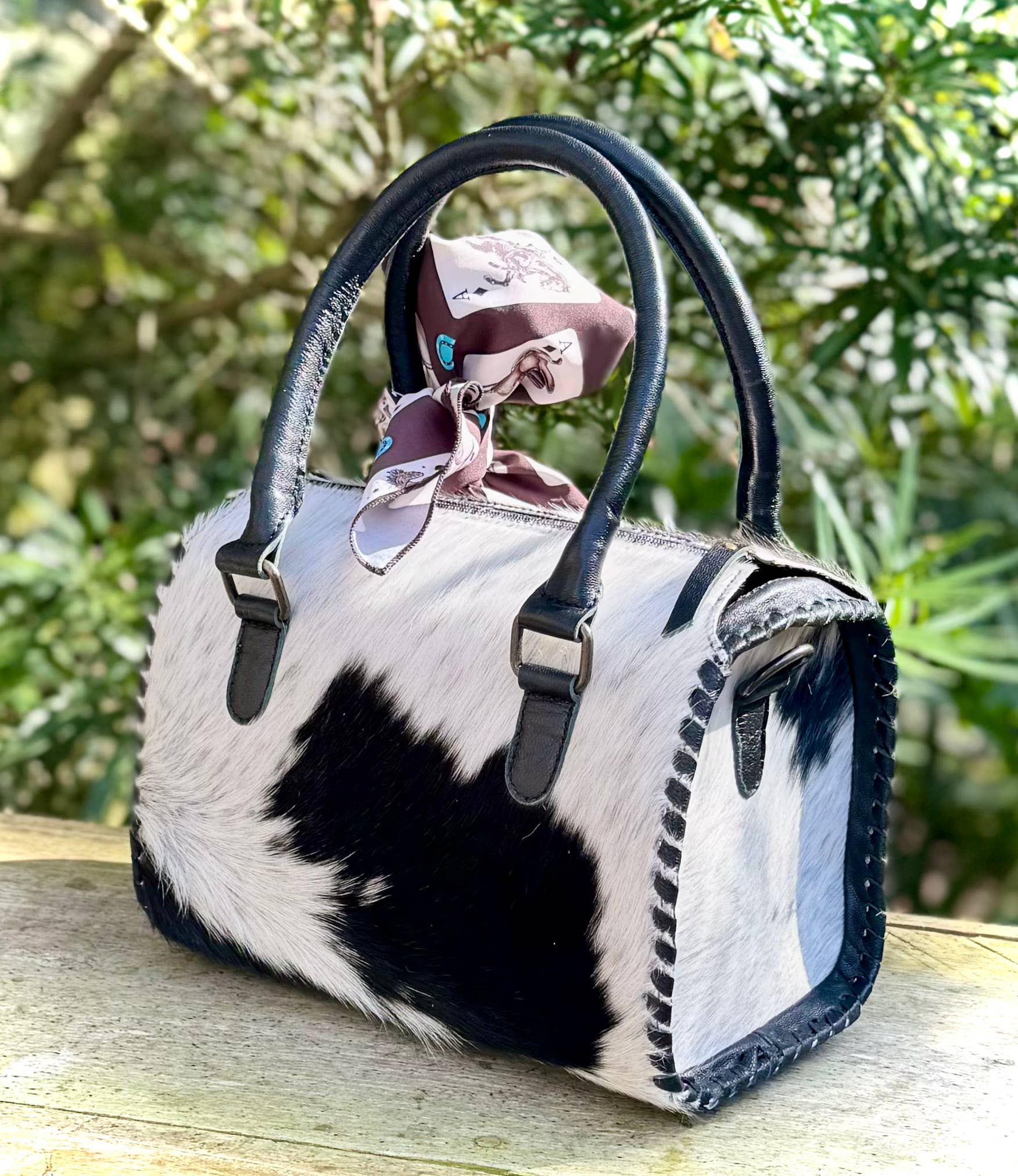 Upcycled LV Cowhide Purse NFR