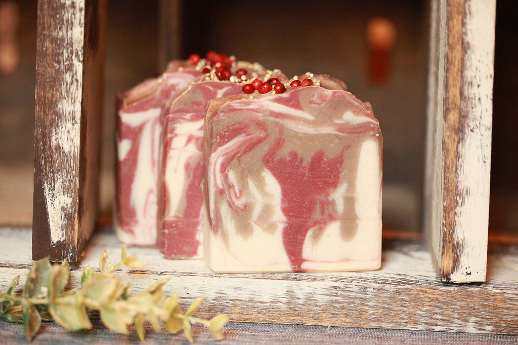 Cherry Almond Artisan Bar Soap, Luxury Shea Butter, 4.5 oz.