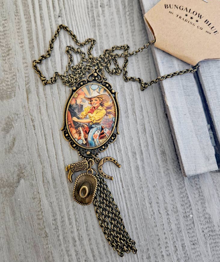 Sunrise Cowgirl Tassel Necklace
