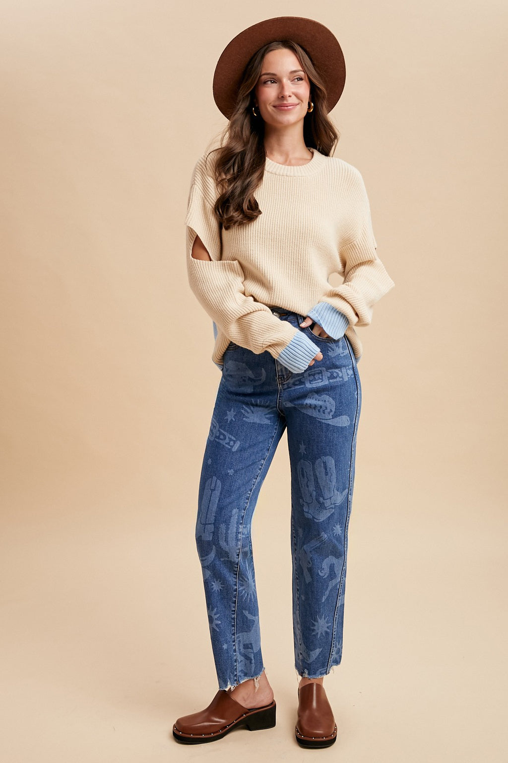Western Baggy Straight Leg Jeans
