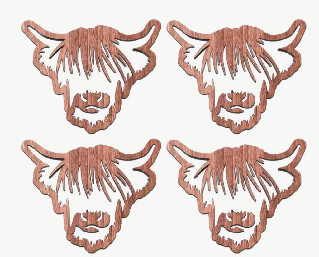 Highland Wood Coasters (4)