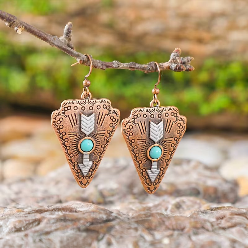 Copper Arrow Earrings