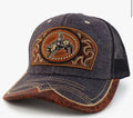 Rodeo Leather Patch Trucker Snapback