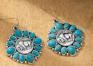 Buffalo Coin Earrings