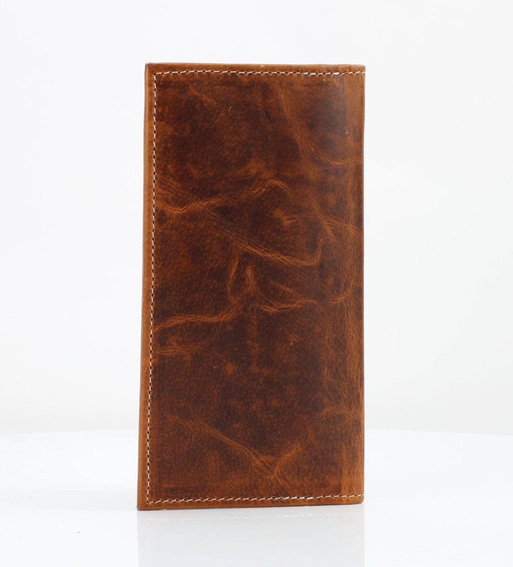 Oil Pull Up Tooled Side Buffalo Nickel Rodeo Wallet ABW027