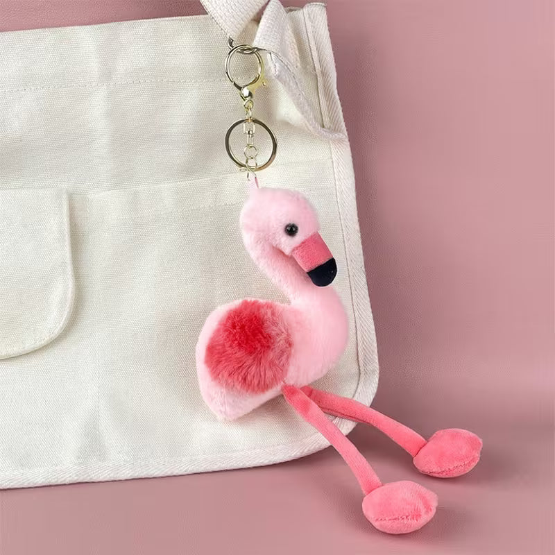Pink Flamingo Bag Charm
