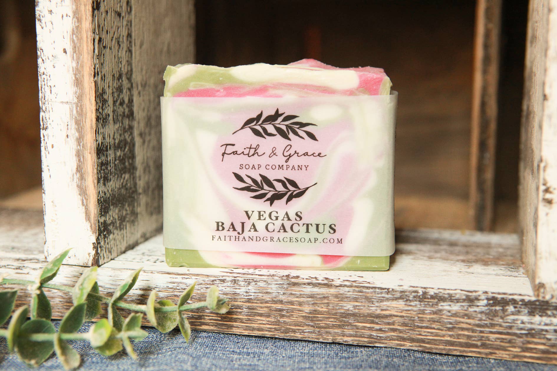 Baja Cactus Artisan Soap, Luxury Shea Butter Soap, 4.5 oz.