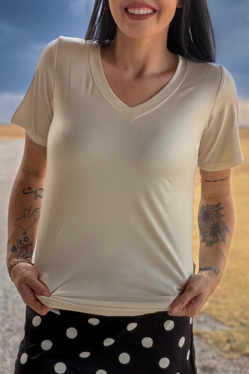 Simple Sterling Cream Top