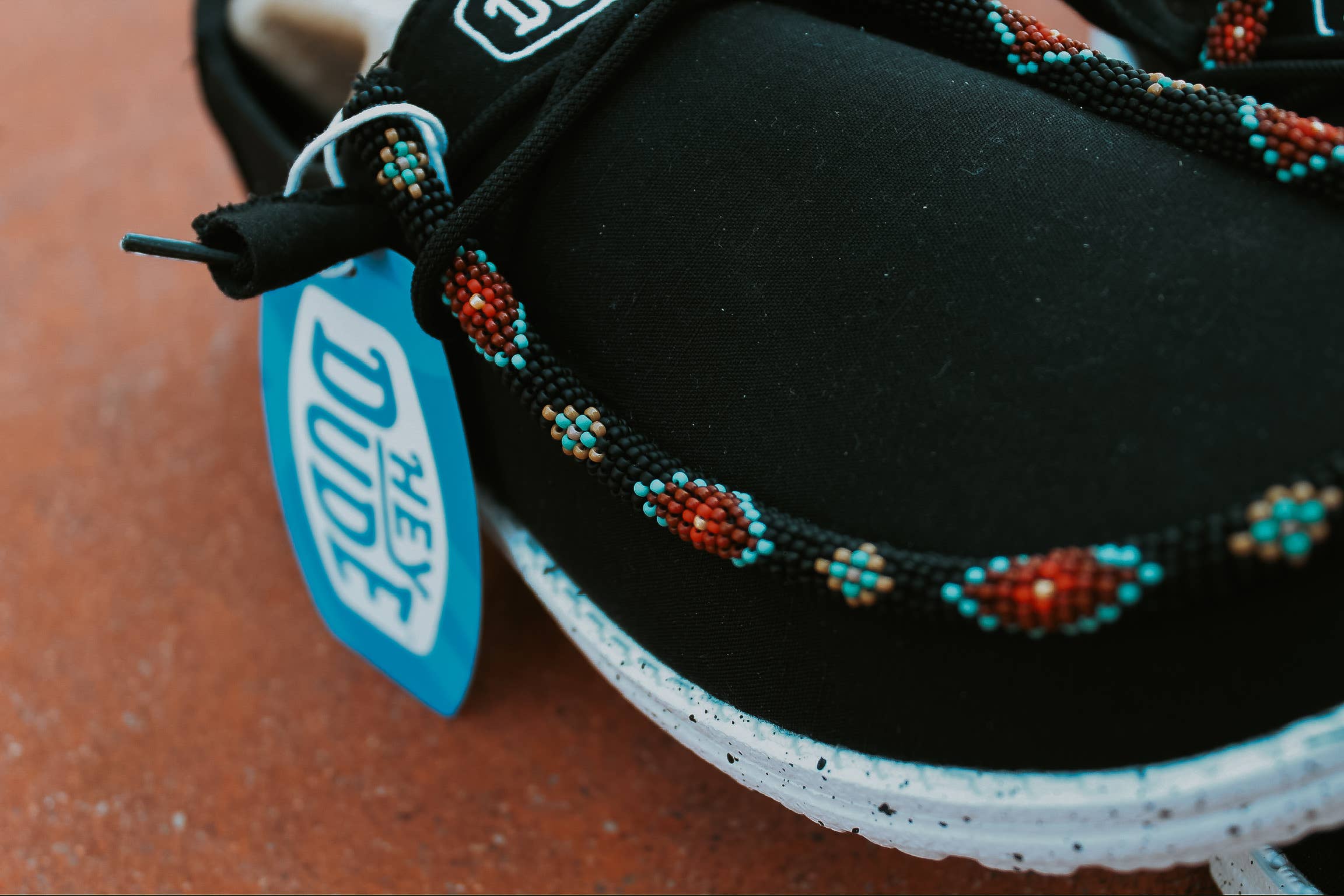 Custom Beaded Roughie Hey Dudes