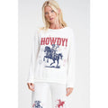 Red Blue Horse print soft brushed loungewear set