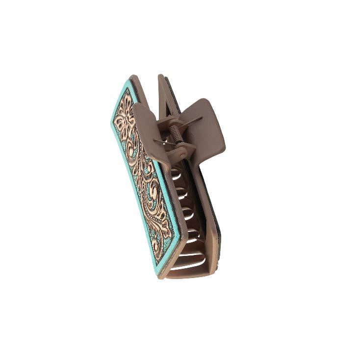 MYRA High Vista Hair Comb Clip In Turquoise