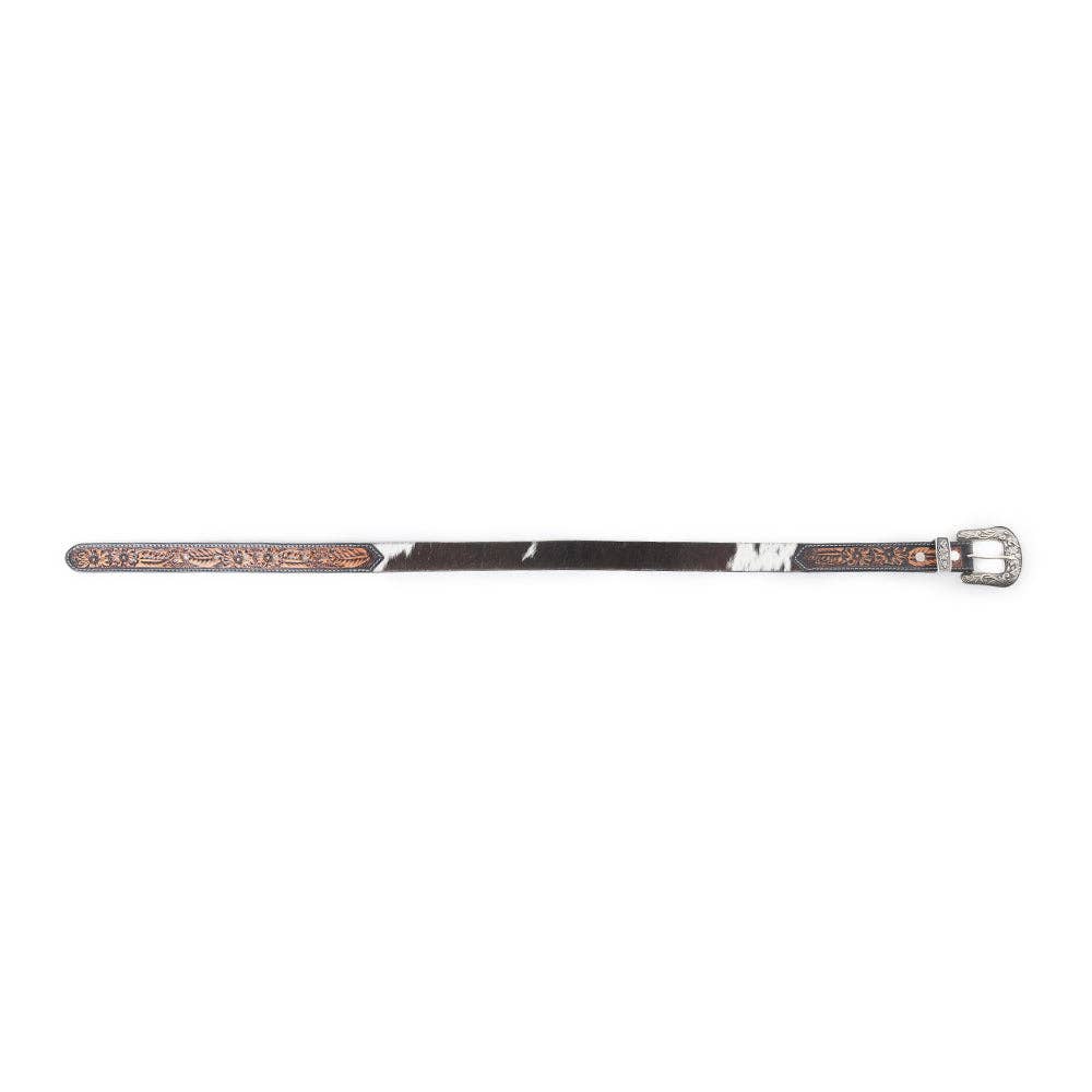 MYRA Jenson Hill Kid's Belt In Black & White