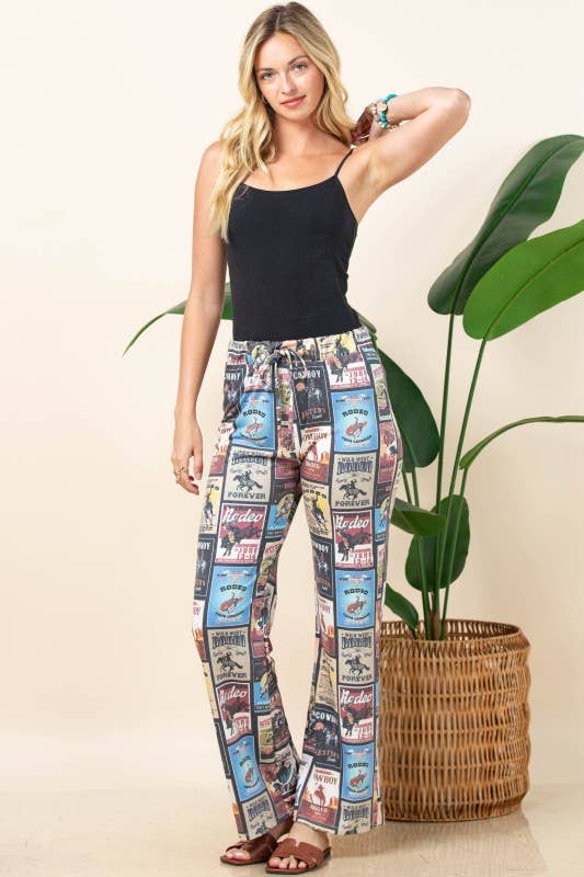 VINTAGE WESTERN LOUNGE KNIT PANTS