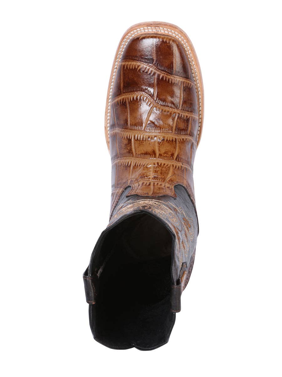 Imit. Printed Caiman Light Brown