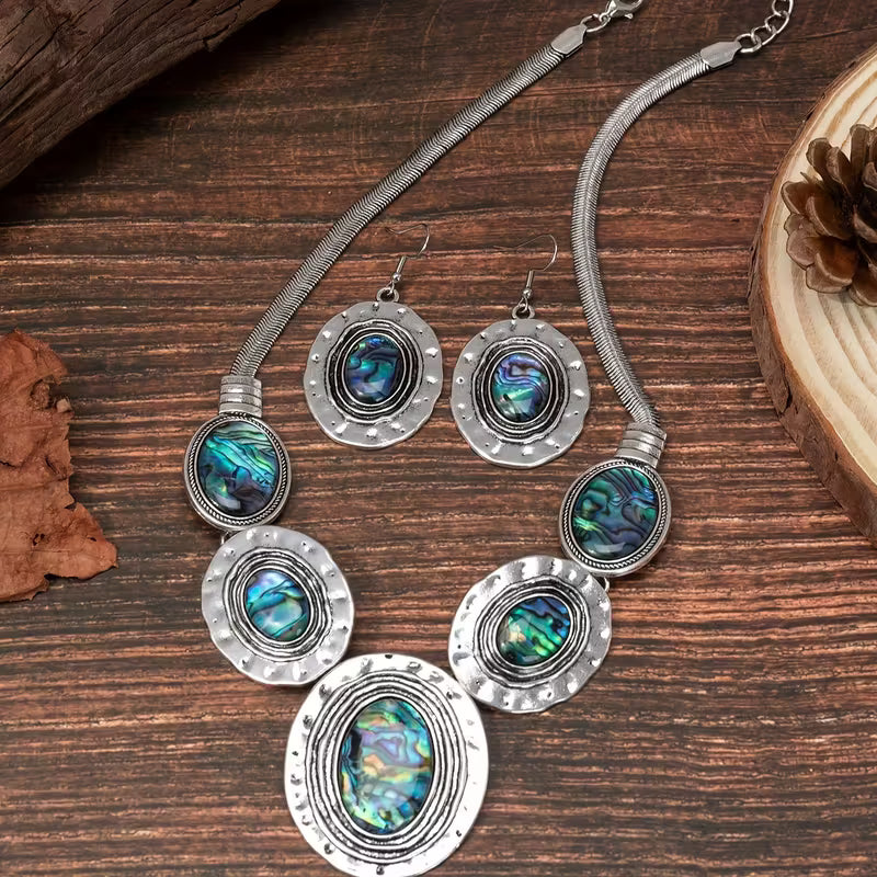 Abalone Shell Necklace Set
