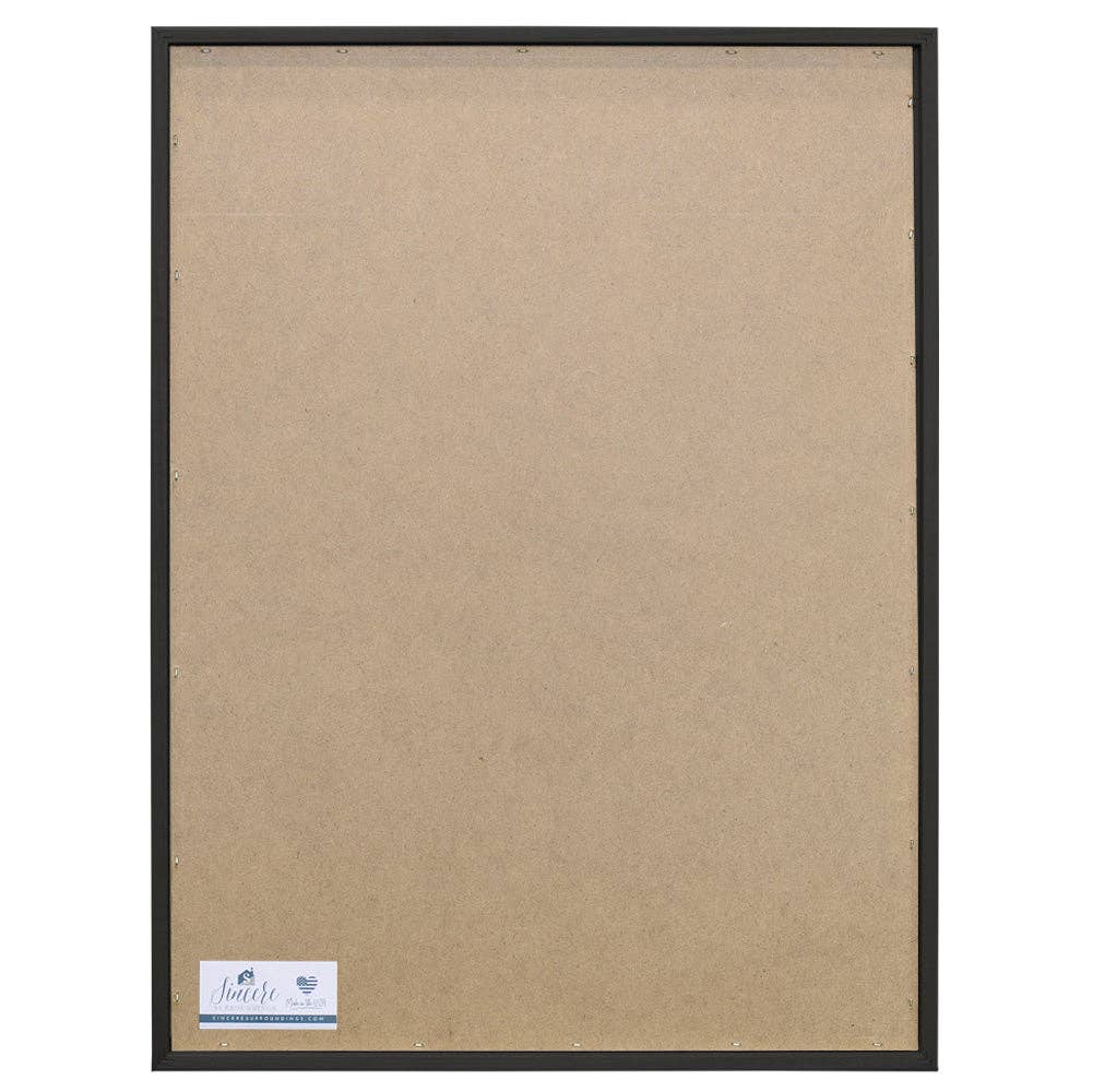 Cowboy 10 Commandments - Thin Frame Rectangle