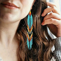 Long Beaded Earrings