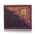 Tooled Leather & Concho Wallet