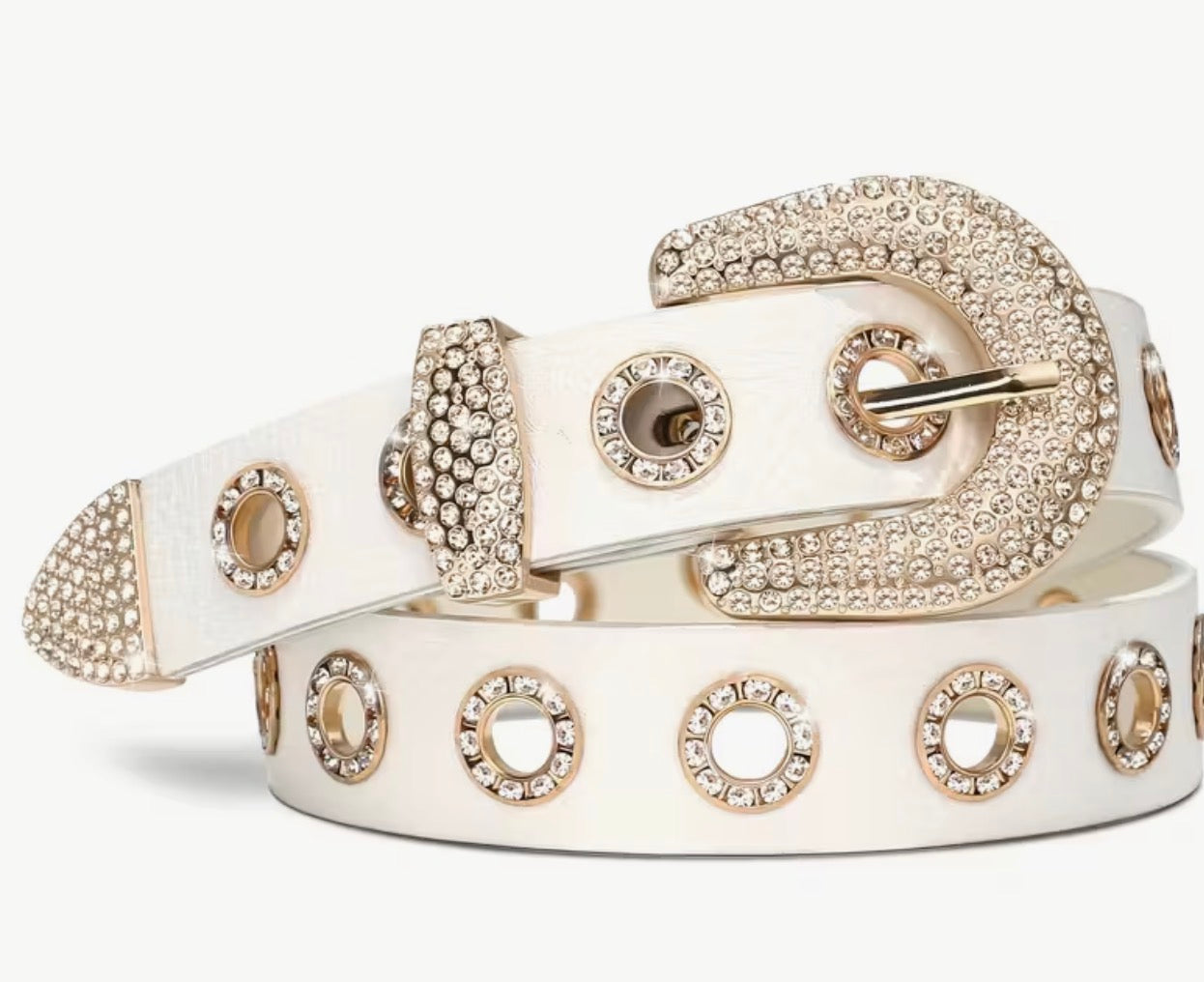 Studded Rhinestone Belt