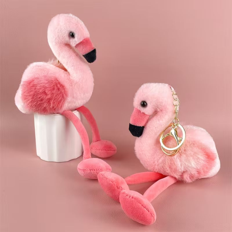 Pink Flamingo Bag Charm