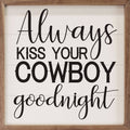 Kiss Your Cowboy Goodnight White