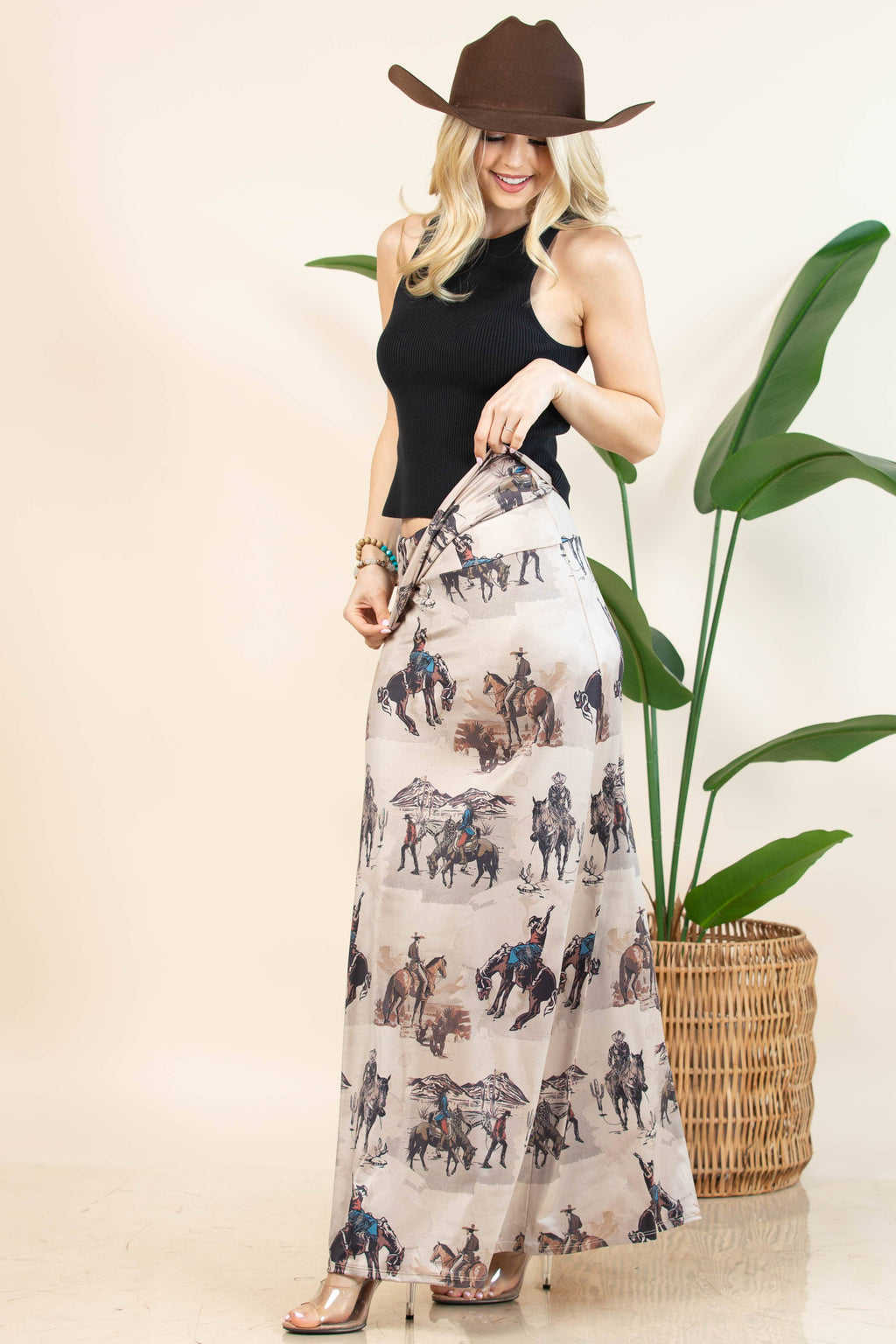 A-LINE FULL KNIT SKIRT