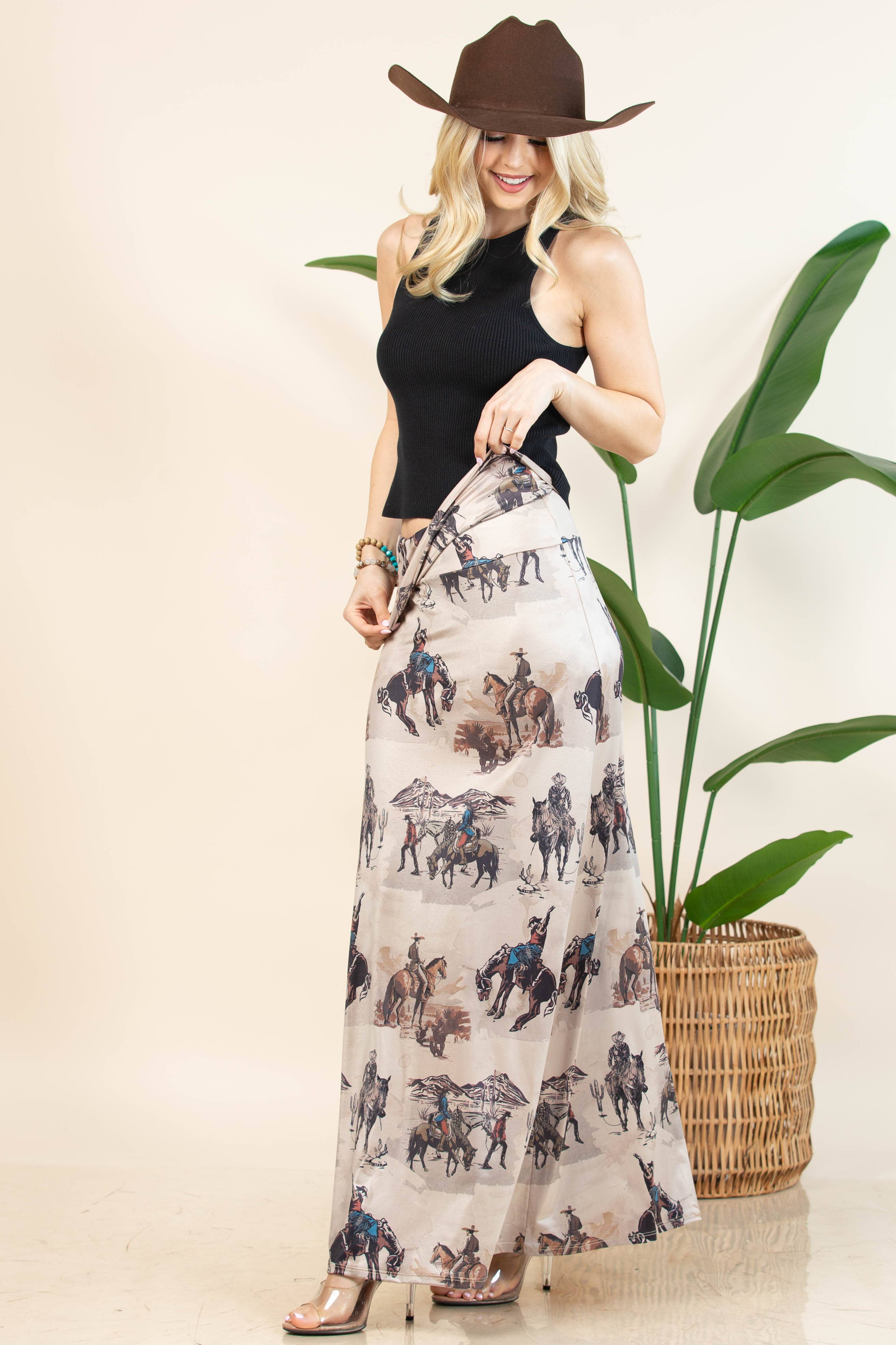 A-LINE FULL KNIT SKIRT